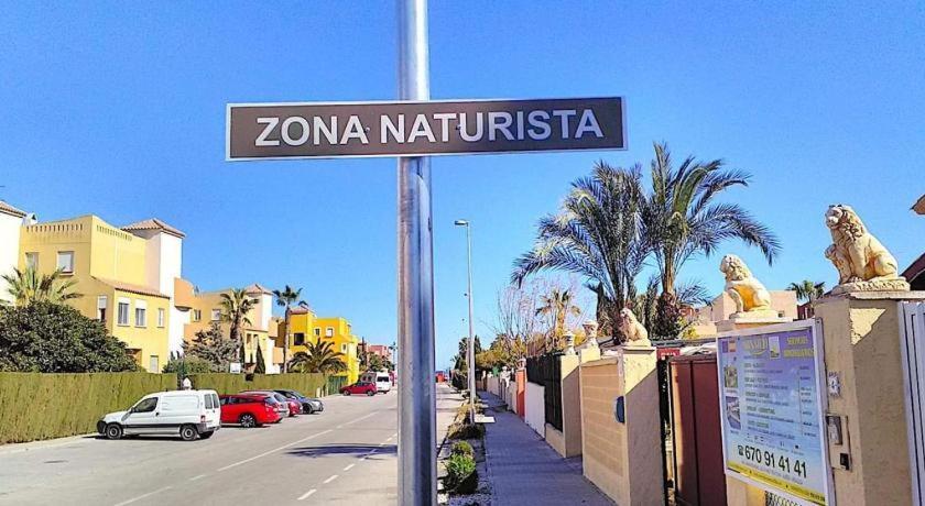 Estudio En Urbanizacion Naturista Con Piscina Junto Al Mar Vera Exteriör bild